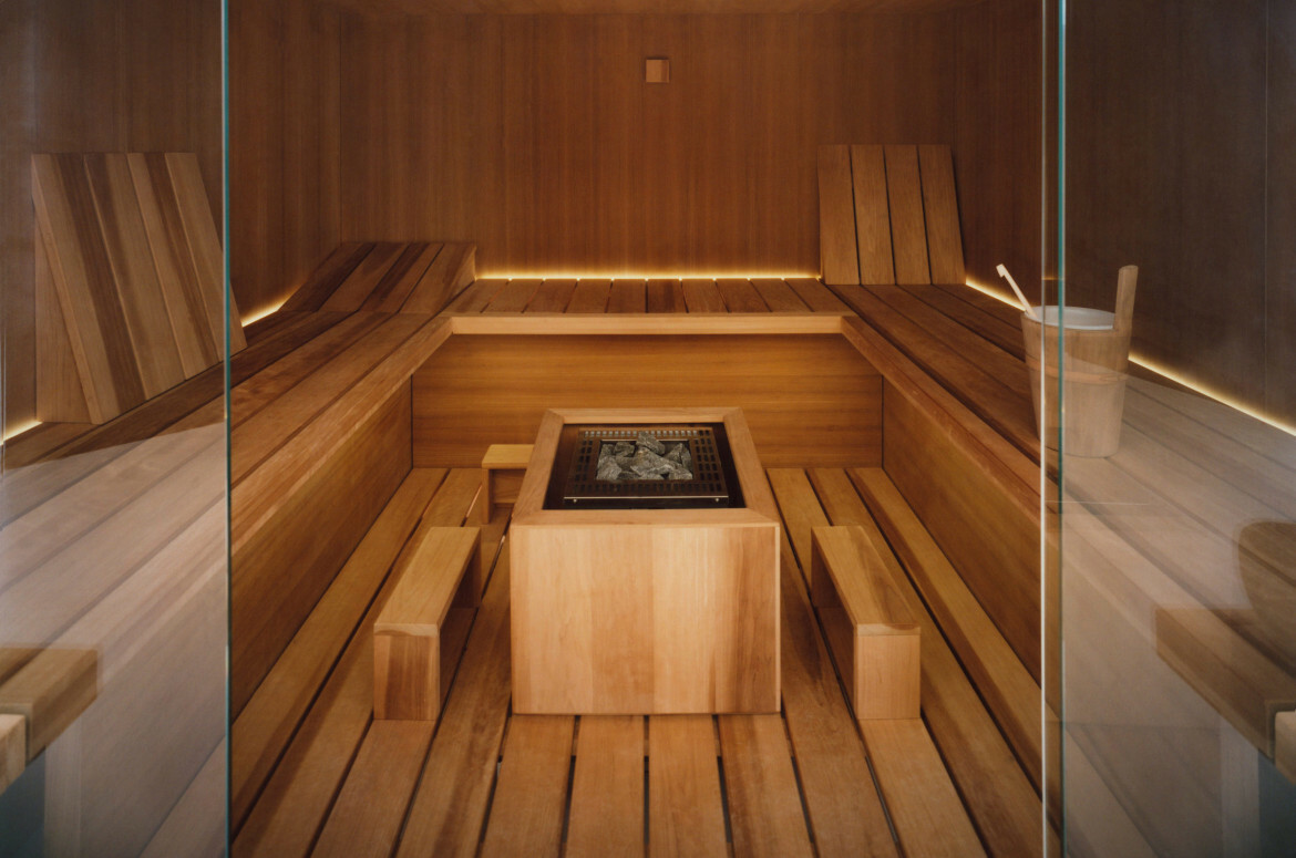 Steam room with sauna фото 75